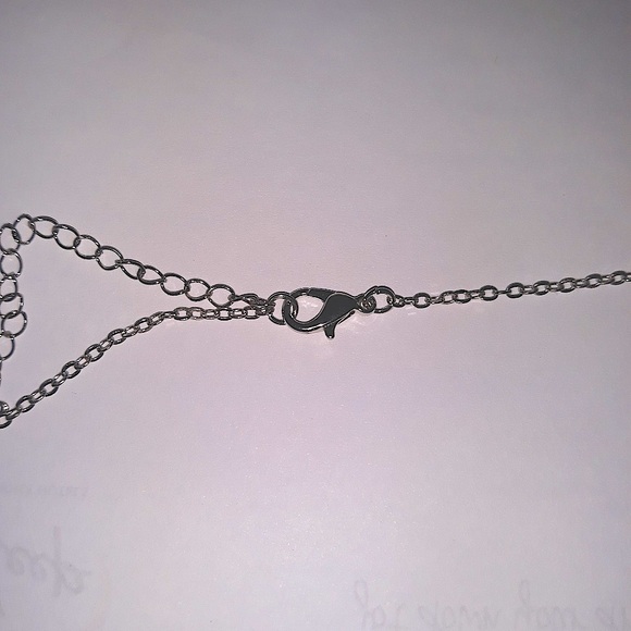 Silver Cherry Necklace with adjustable chain and lobster clasp NEW - Picture 3 of 8